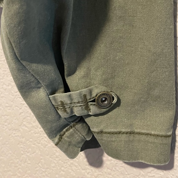 Jessica Simpson Green Utility Jacket with Peplum Waist - Picture 6 of 15